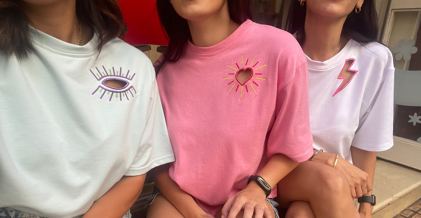 An Embroidered Oversized Tshirt