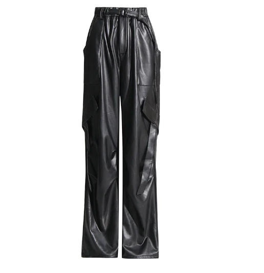 Leather Cargo Pants